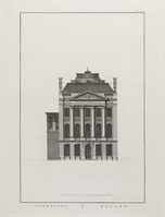 KG 15834
<br/>
Grondtekeningen van het Gebouw der Maatschappije van verdiensten (...) Felix Meritis: voorgevel
<br/>
<em>Meer de Jonge, Noach van der (1741-1822)</em>